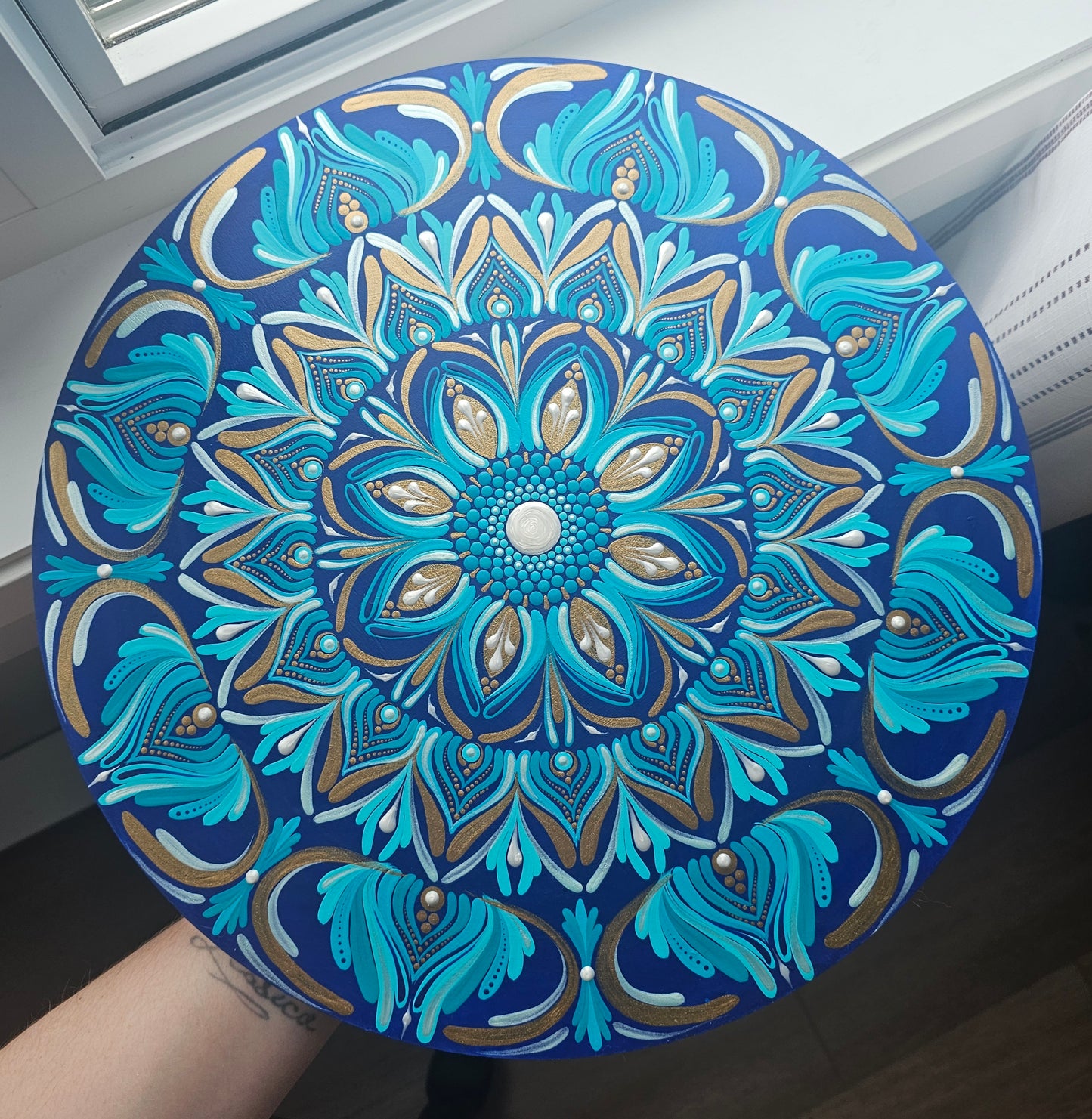 Blue Mandala 14 inch