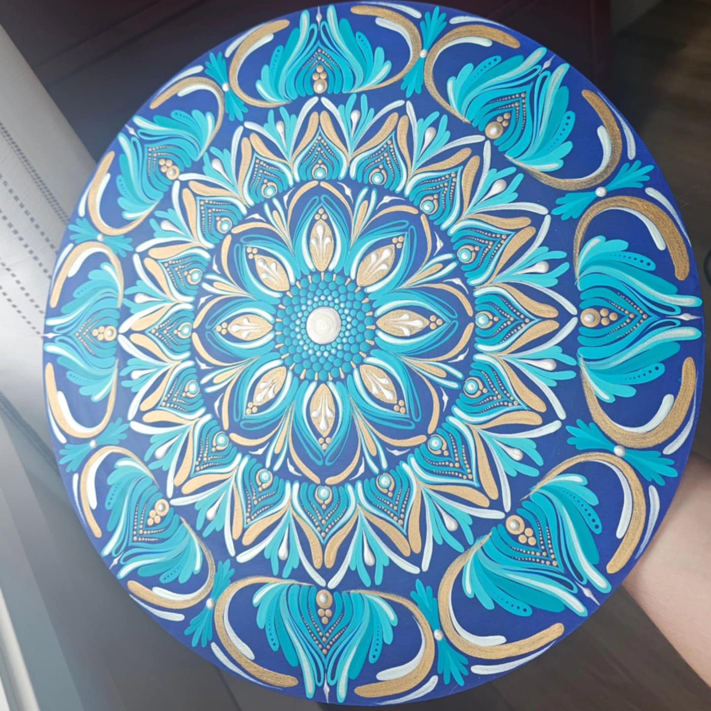 Blue Mandala 14 inch