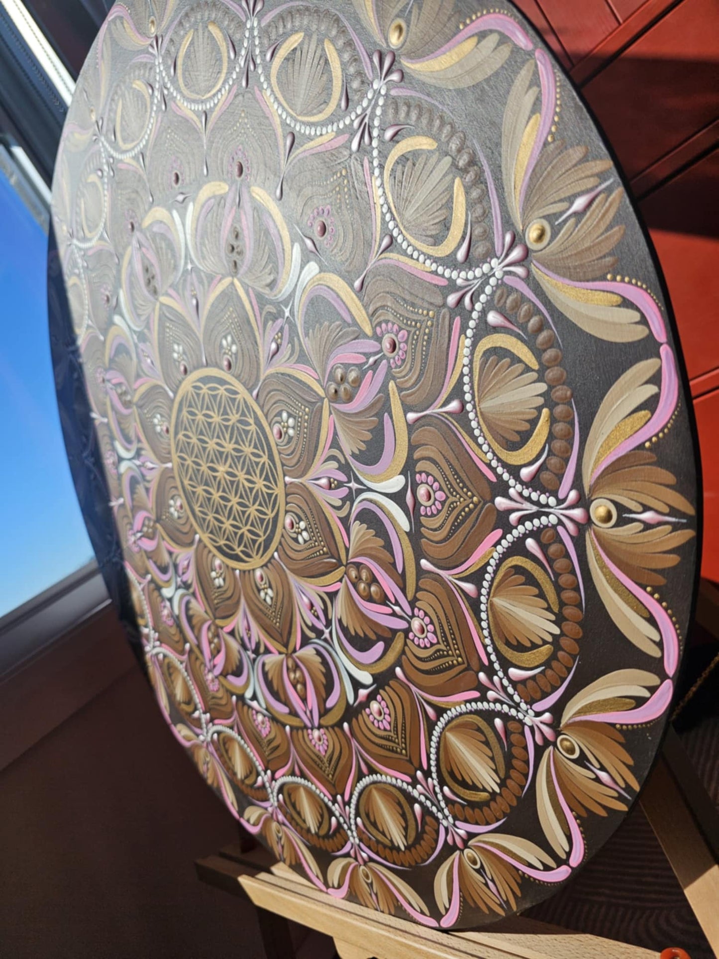 Sacred Feminine 24 inches on wood
