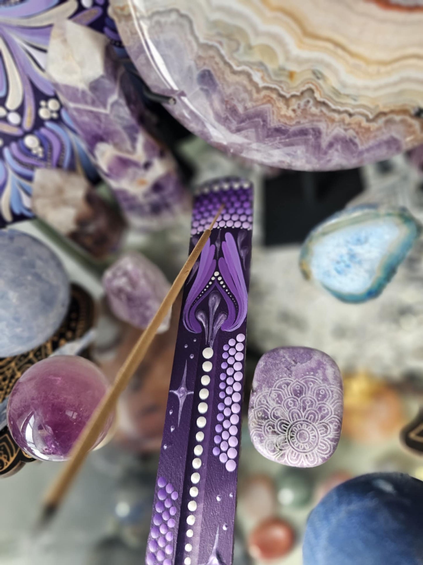 Purple Incense Holder