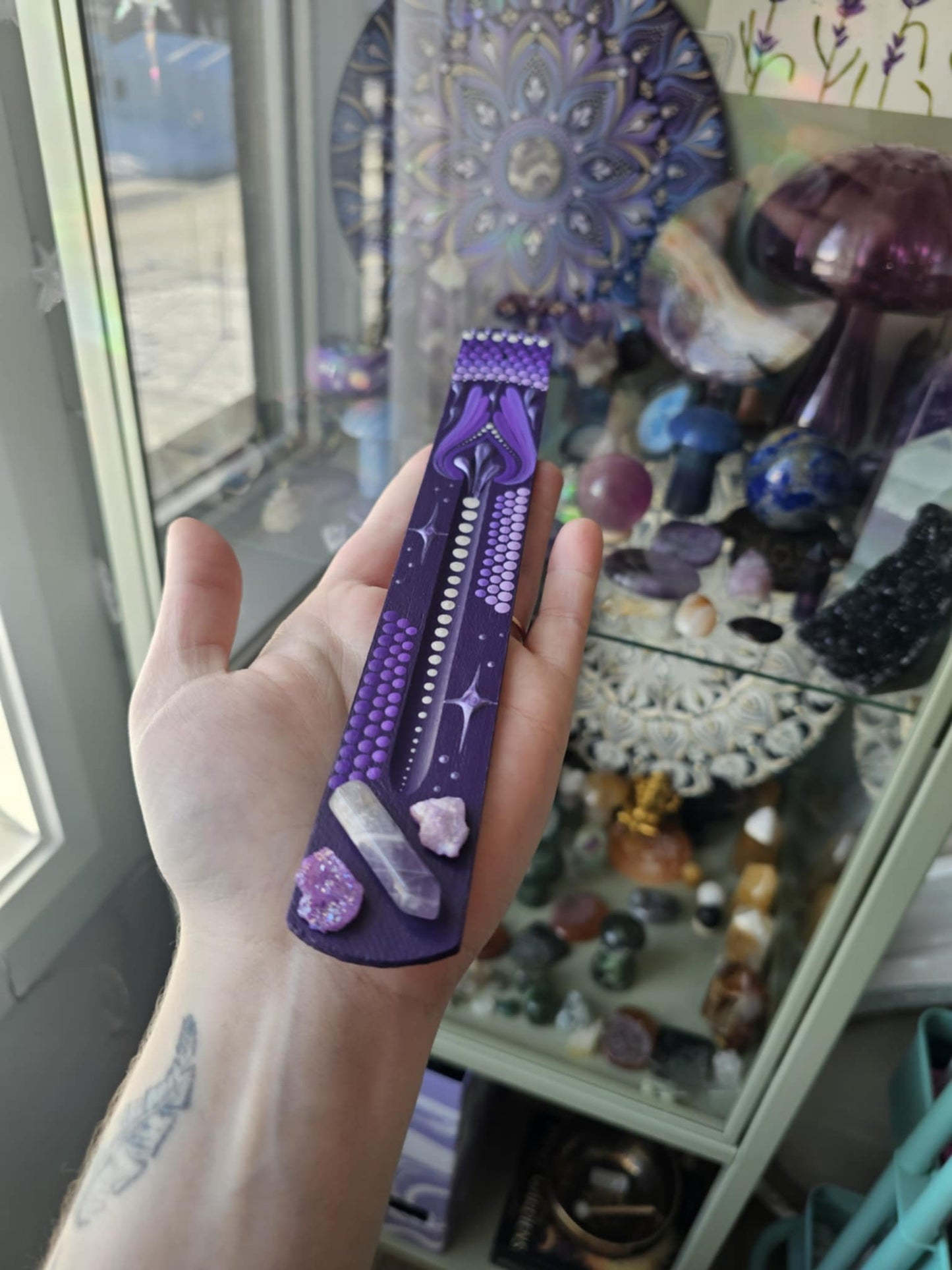Purple Incense Holder