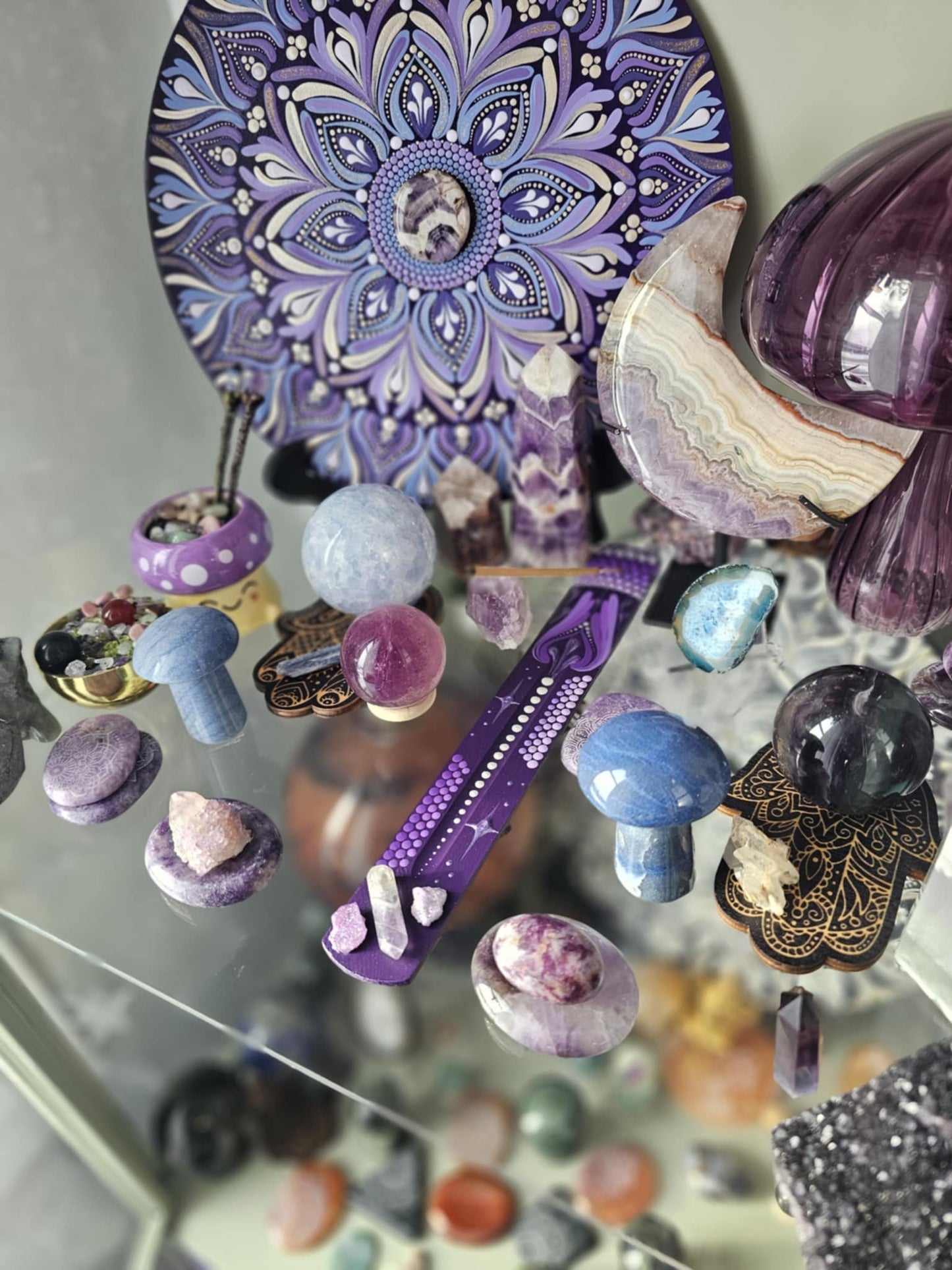Purple Incense Holder