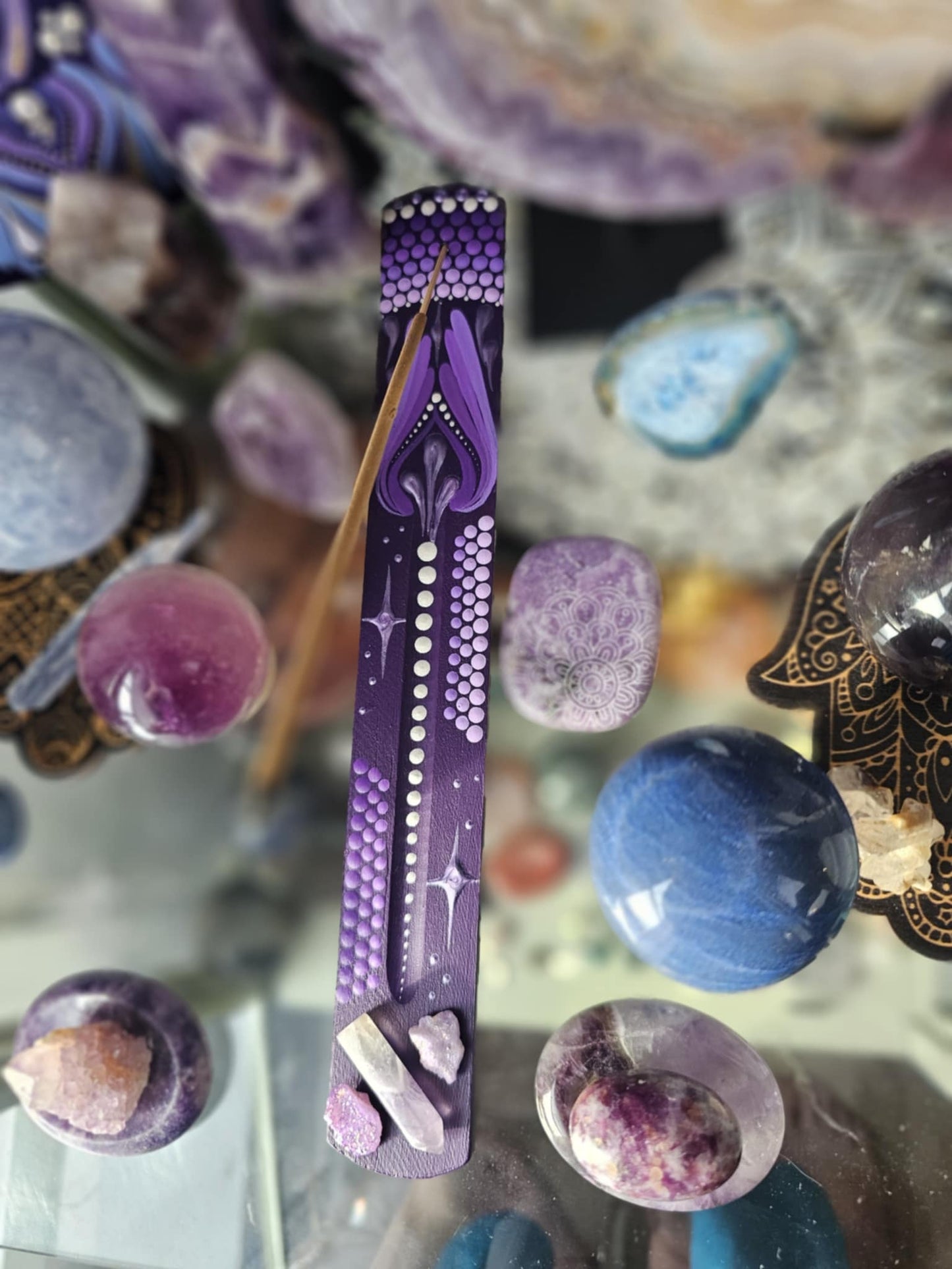 Purple Incense Holder
