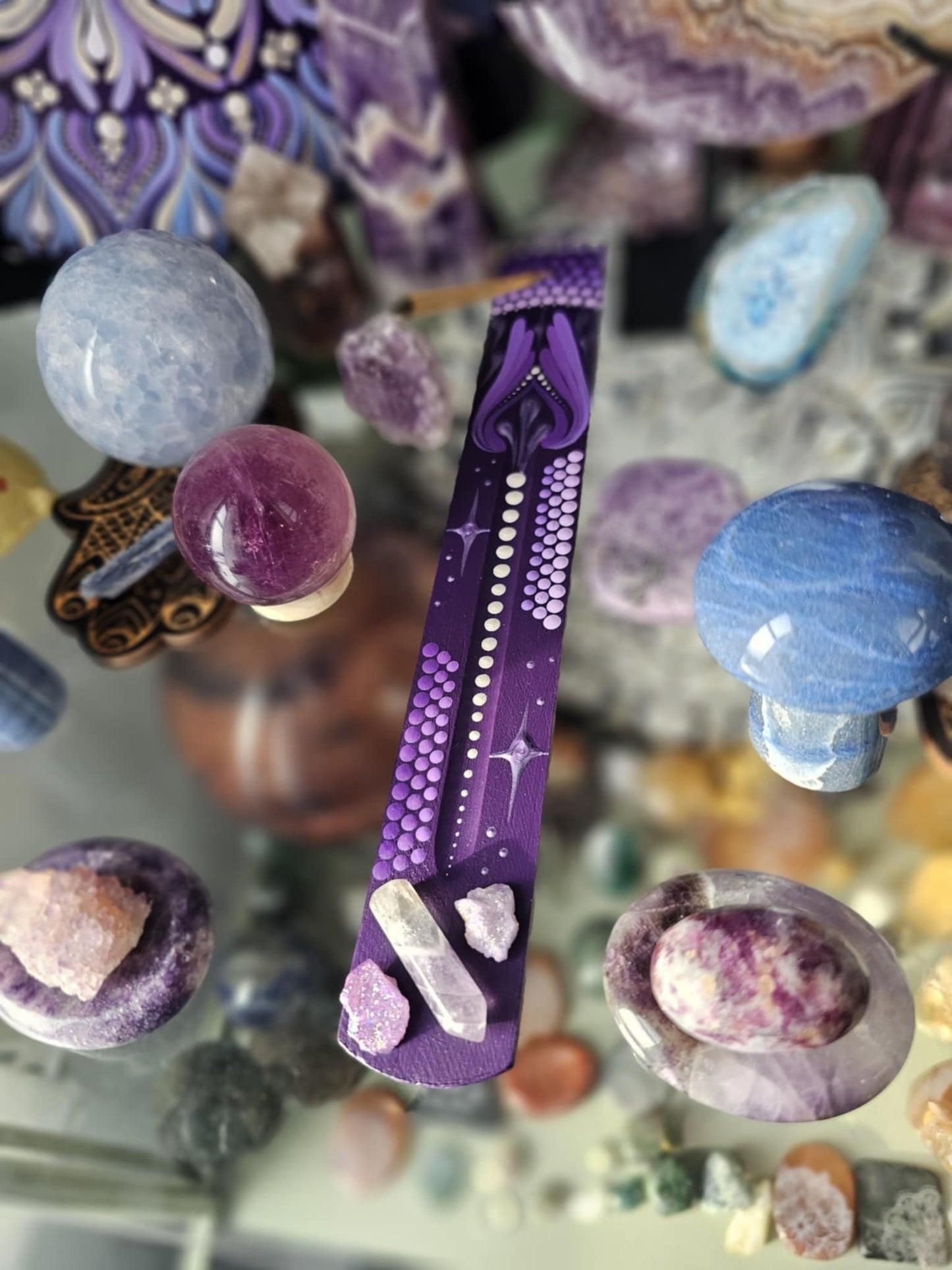 Purple Incense Holder