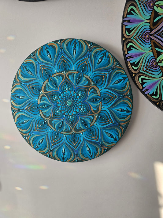 Mandala 16 pouces sur toile
