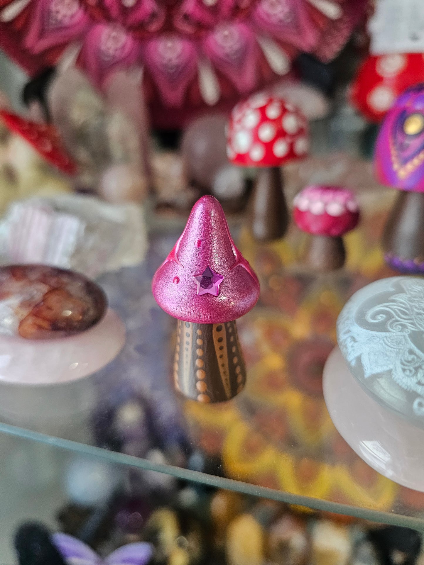 Champignon étoile rose 🍄🩷✨