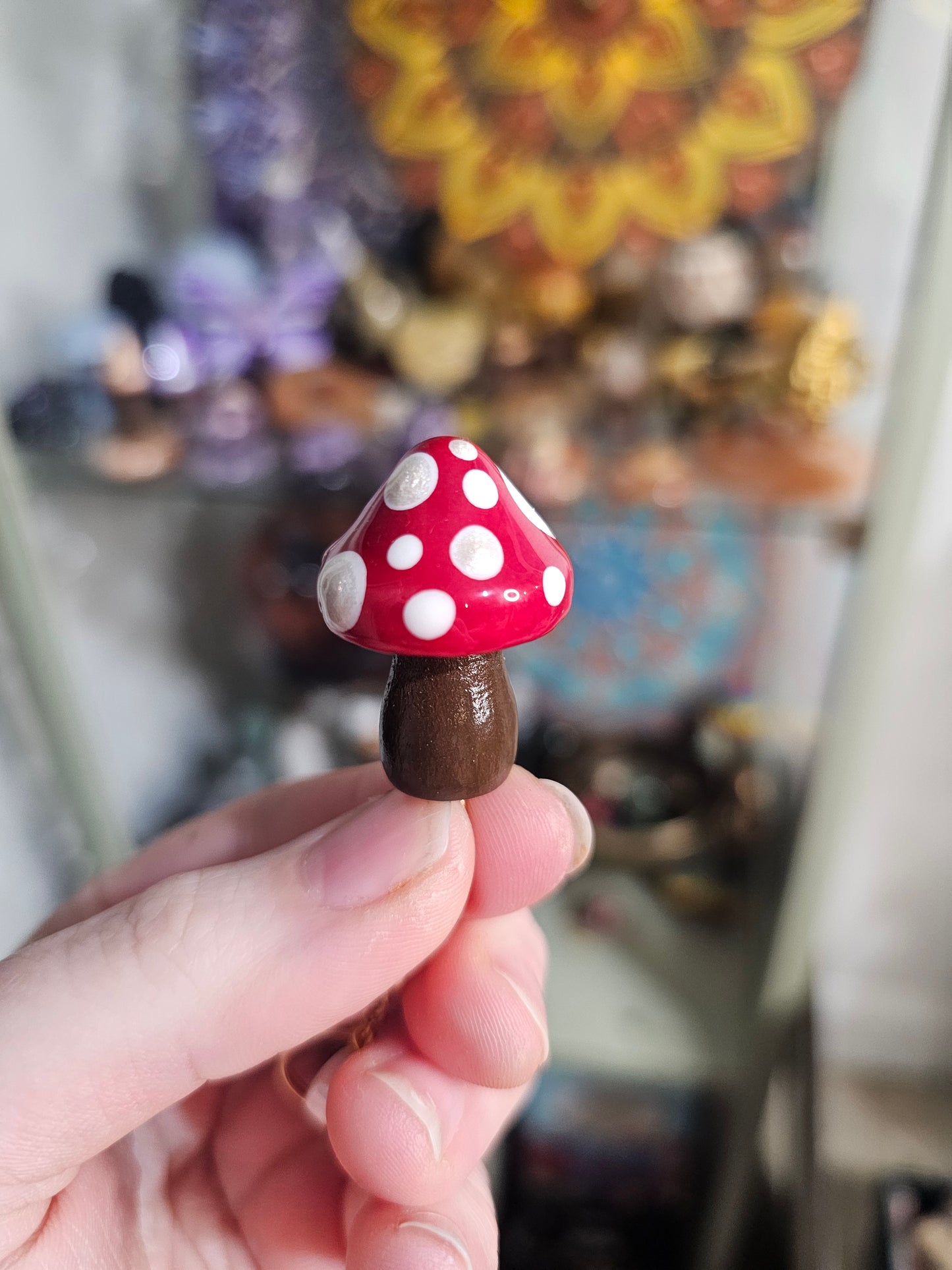 Porte-clé champignon étoile